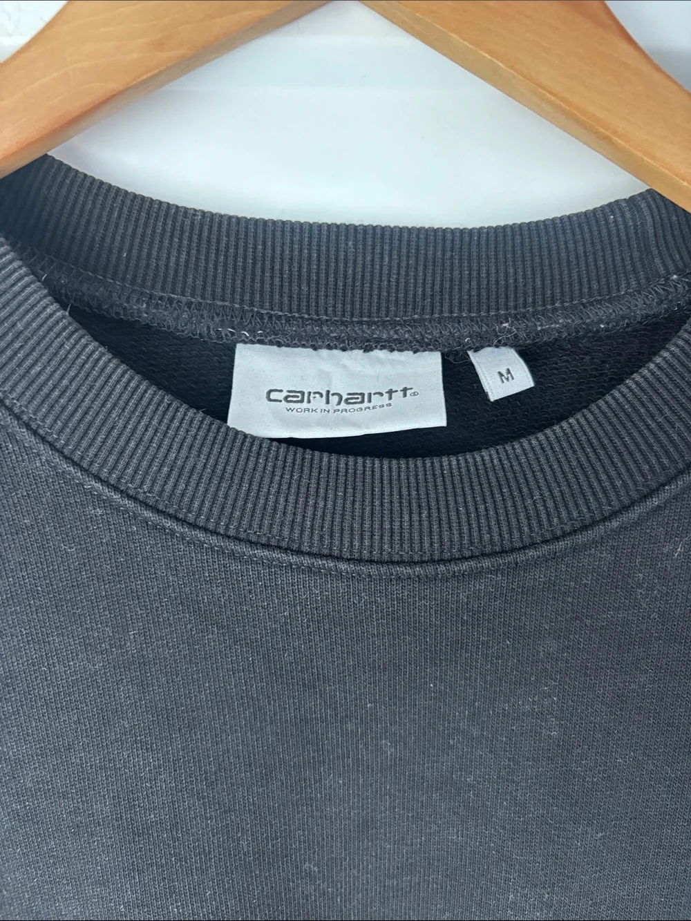 Carhartt Black Crewneck Sweatshirt with Chest Pocket